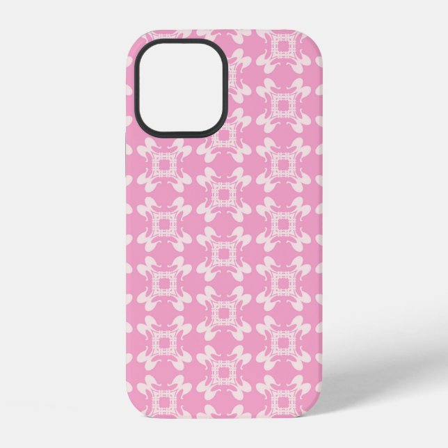 Pink background,  modern seamless pattern. Vintage iPhone Case (Back)
