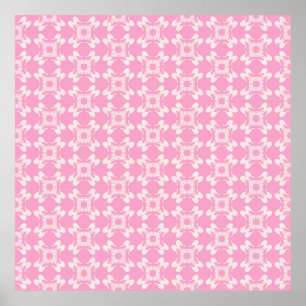 Pink background,  modern seamless pattern. Vintage Poster
