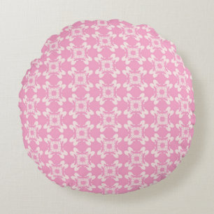 Pink background,  modern seamless pattern. Vintage Round Cushion