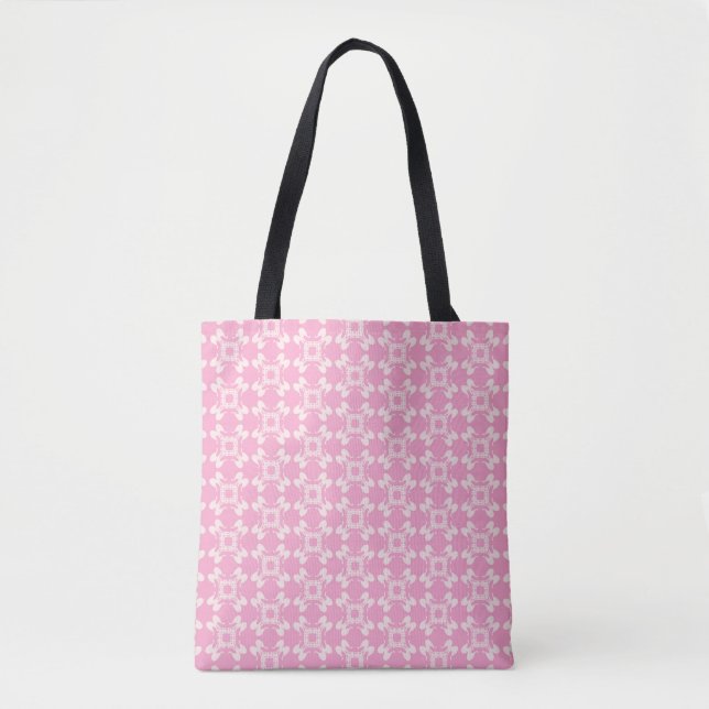 Pink background,  modern seamless pattern. Vintage Tote Bag (Front)