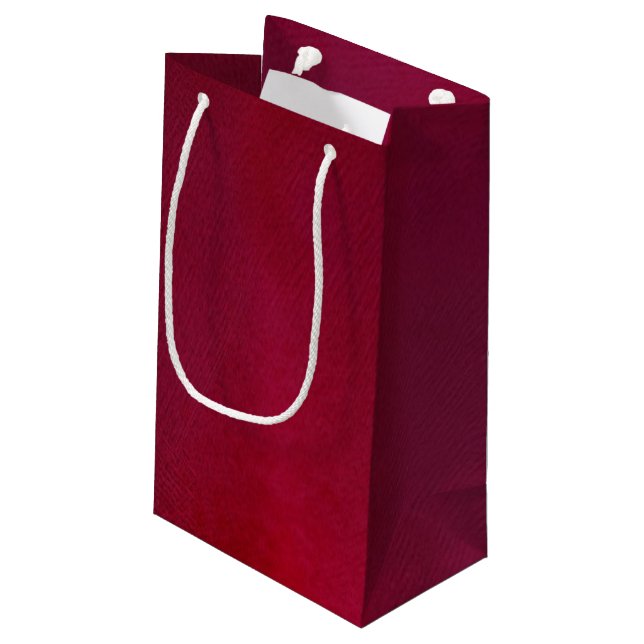 Pink Background Small Gift Bag (Back Angled)