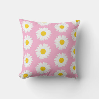 Pink Background Throw Pillows