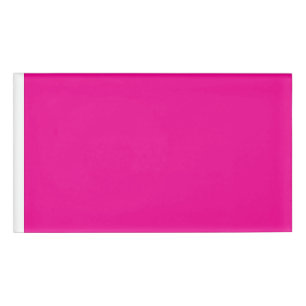 Pink Background with Black Border Design Ideas  Name Tag