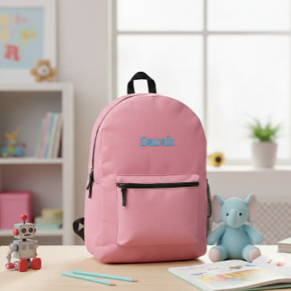 Pink Backpack for Her - Custom Name Design