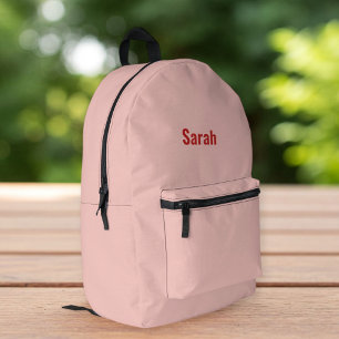 Pink Backpack for Her - Custom Name Design