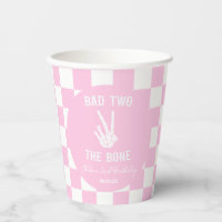 Pink Bad Two The Bone Skeleton 2nd Birthday Party