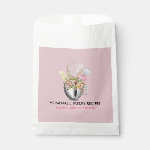 Pink Bakery Foods Cooker Personal Chef Catering Favour Bags