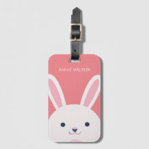 Pink Ball Cute Bunny Cartoon Personalised