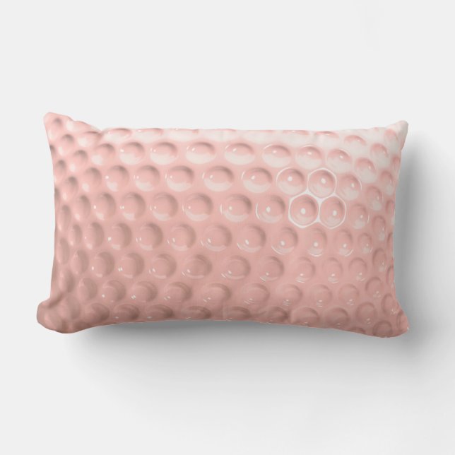 Pink Ball Ladies Golf Lumbar Cushion (Front)