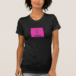 Pink Ballerina Balck T-Shirt