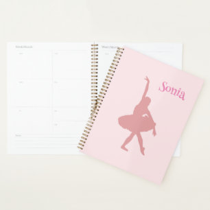 Pink Ballerina Ballet Dancing School Planner