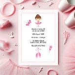 Pink Ballerina Dance Kids Birthday Party Photo Invitation<br><div class="desc">Twirl into the perfect celebration with this adorable ballerina-themed birthday invitation! Featuring a charming ballerina,  pink ballet slippers,  and whimsical accents,  this design is ideal for kids who love dance,  ballet,  or princess-themed parties. Fully customisable to include all your party details,  it’s perfect for your little dancer’s special day.</div>