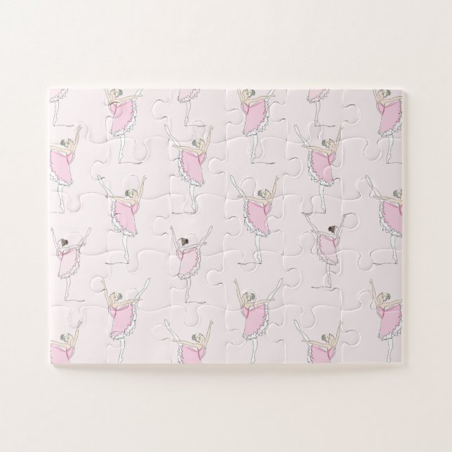 Pink Ballerina Pink Puzzle (Horizontal)
