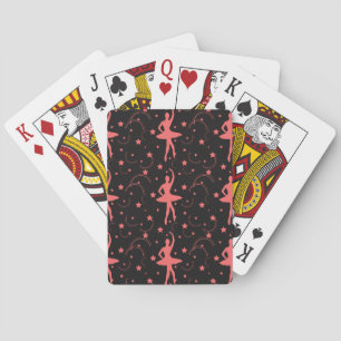 Pink Ballerina Playing Cards