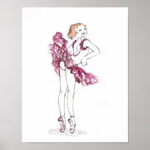 Pink Ballerina Poster