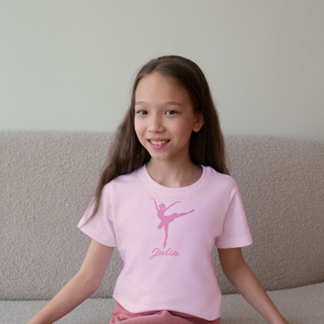 Pink ballerina  silhouette T-Shirt (Creator Uploaded)