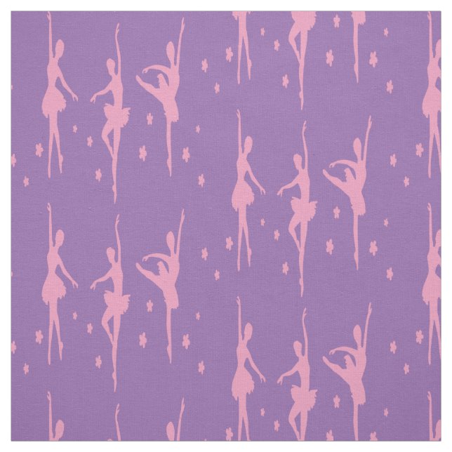 Pink Ballerinas Fabric (Swatch)