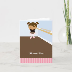 Pink Ballerinas Thank You Notes