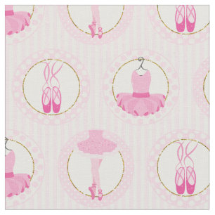 Pink Ballet Dancing - Ballerina Tutu Dancer Fabric