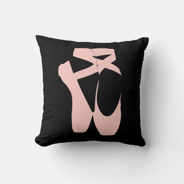 Pink ballet pointe shoes cushion (Front)
