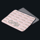 Pink Ballet Shoe Personalised Dance Teacher Dancer Laptop Sleeve<br><div class="desc">Sleeve features an original illustration of a row of pink ballet dance shoes. Great for your favourite dancer or dance teacher!

Don't see what you're looking for? Need help customising your design? Click the "ask this designer" button to have something designed just for you.</div>