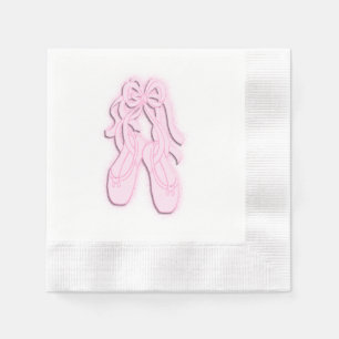Pink Ballet Shoes Napkin