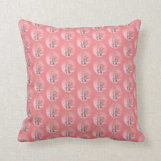 Pink Ballet Shoes Repeat Pattern Cushion