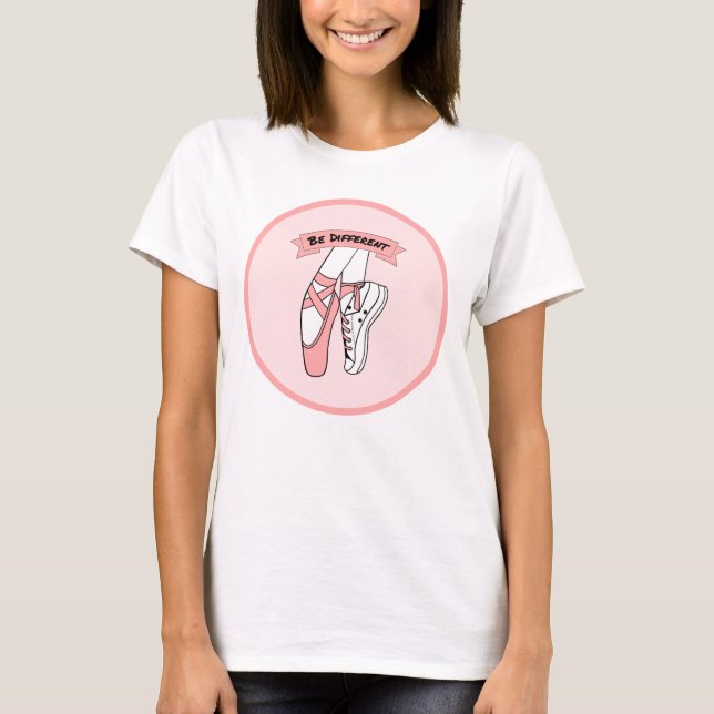 Pink Ballet Shoes T-Shirt (Front)