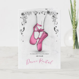 Pink Ballet Slipper Card