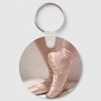 Pink Ballet Slippers Key Ring