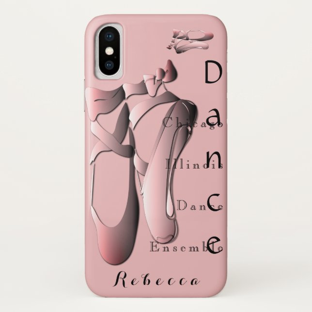 Pink Ballet Toe Shoes Case-Mate iPhone Case (Back)