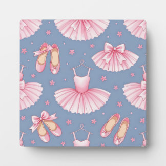 Pink Ballet Tutu Pattern Plaque