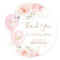 Pink Balloons Floral Baby Shower Thank You Favour