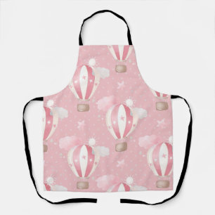 Pink Balloons Pattern Apron