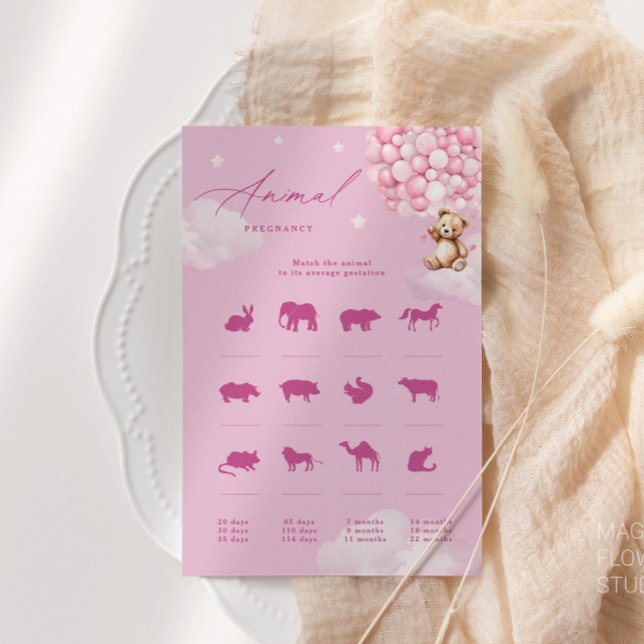 Pink Balloons Teddy Bear Animal Pregnancy Game  (Creator Uploaded)