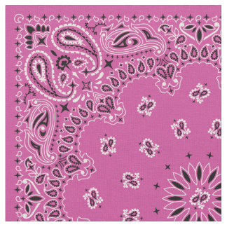 Pink Bandanna Fabric