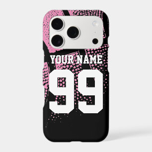 Pink basketball fan jersey number