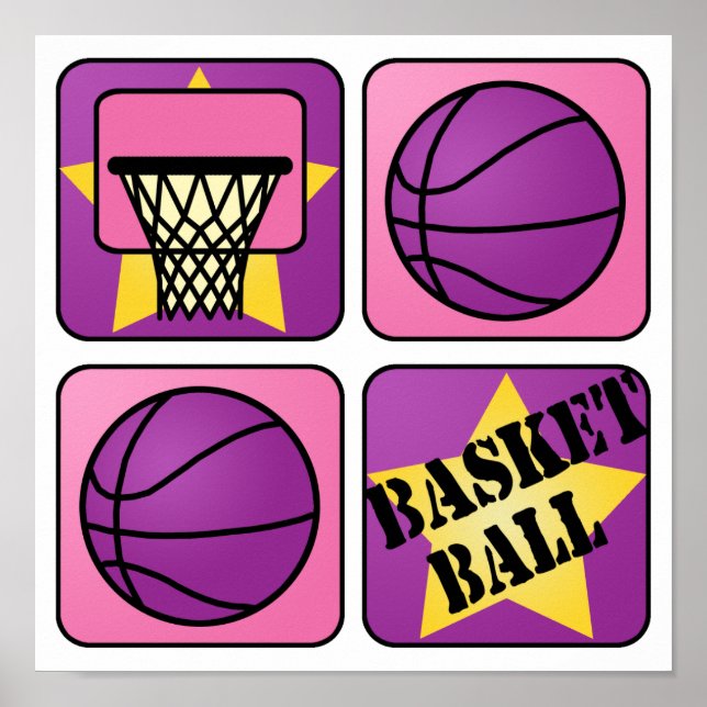 PInk Basketball Poster (Front)
