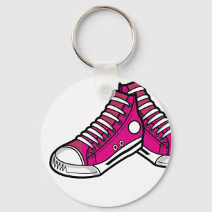 Pink Basketball Sneaker Keychain