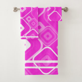Pink Bath Towel Set