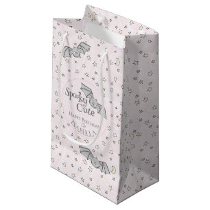 Pink Bats Spooky Cute Small Gift Bag