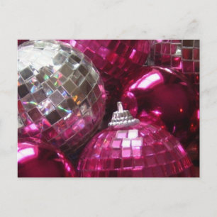 Pink Baubles postcard