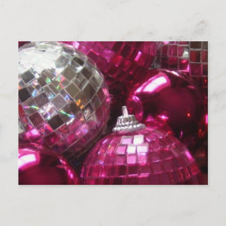 Pink Baubles postcard