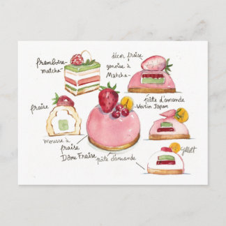 Pink Bavoirois Postcard