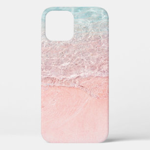 Pink Beach and Splash Wave iPhone 12 Case