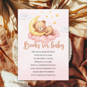 Pink Bear Baby Shower Decor – We Can Bearly Wait Enclosure Card