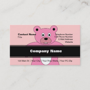 Pink Bear Business Card