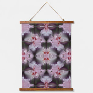 Pink Bearded Iris Flower Art Hanging Tapestry