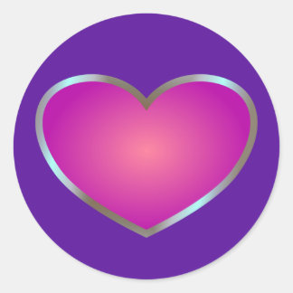 Pink Beat Classic Round Sticker