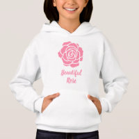 Pink Beautiful Rose Hoodie (Child)